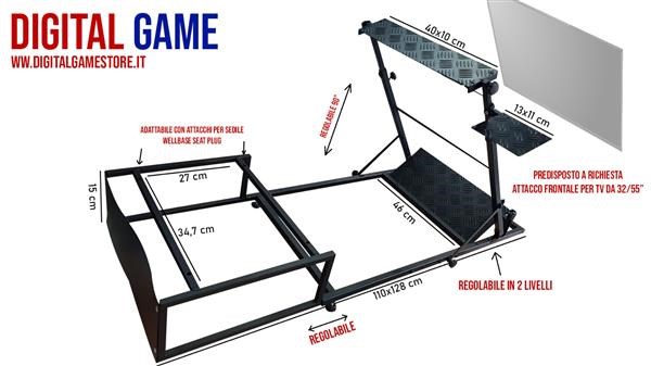 POSTAZIONE DI GUIDA X PS4 PS5 XBOX